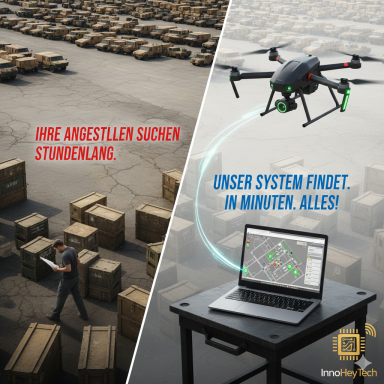 Lagerlogistik digital mit Drohne & RFID